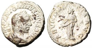 VF Elagabalus Silver AR Denarius Abundantia Abundance Rome Ric 56