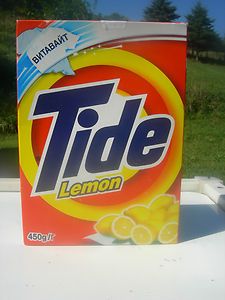 Unusual Box of Tide Laundry Detergent, Made in Russia, Multiple