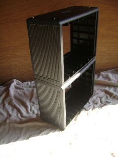 Black Gemini VHS Box DVD Case Storage Organizer Open Stock Shelf Rack
