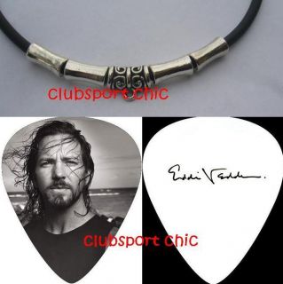 Pearl Jam Eddie Vedder Signed Guitar Pick Necklace Daughter