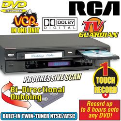 RCA DRC8335 DVD VCR Recorder Combo with Analog and Digital Tuners