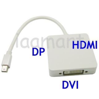 Mini Display Port to HDMI DVI DP Cable Compatible Mac