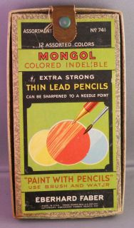 Eberhard Faber Vintage Mongol Color Pencil Set GREAT GRAPHICS