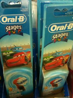 Oral B Kids Electric Toothbrush Head Stages Power 4ea