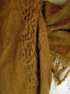 Echo Design Rust Colored Triangular Shaped Scarf Color Group 3 Fringe