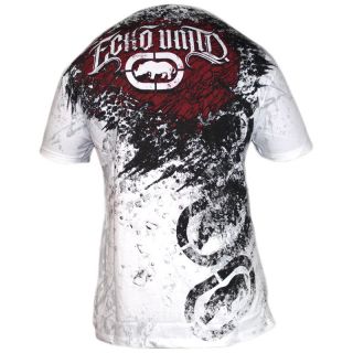 Ecko Unltd MMA UFC Slash Burn T Shirt Tee White RRP £30