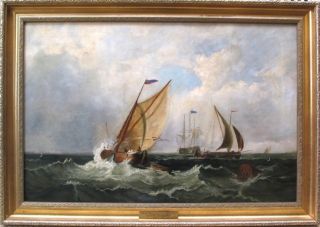 Henry Redmore 1820 1887 English Marine Oil to £35 000 Large Signed