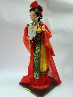 Oriental Broider Doll Chinese Old Style Figurine China Doll with