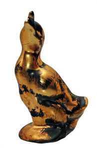 Stangl Pottery 3250B Granada Gold Duck Up Figurine