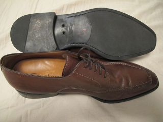 Mens Santoni Elliston Brown Oxfords Shoes 9 5 D