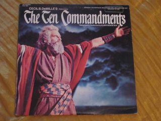 The Ten Commandments OST Elmer Bernstein 2 LP