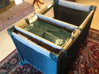 Eddie Bauer Pack N Play Green and Tan Pack and Play Changing Table