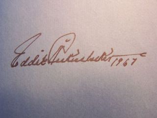 Eddie Rickenbacker Autobiography RARE 1st 1st Hand Signed