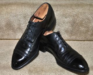 Vintage 40s 50s Edwin Clapp Cap Toe Mens Dress Shoes