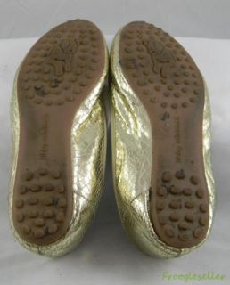 Libby Edelman Womens Alex Flats Loafers Shoes 10 M Gold
