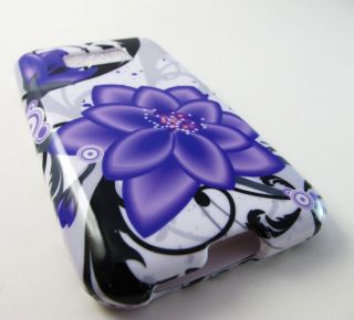  LILY FLOWERS HARD SHELL SNAP ON CASE COVER LG OPTIMUS ELITE ACCESSORY