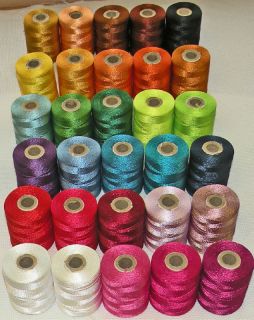 30 Large Rayon Embroidery Thread Spools 1000 Yards Each