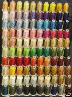 100 Large Spools Polyester Embroidery Machine Thread
