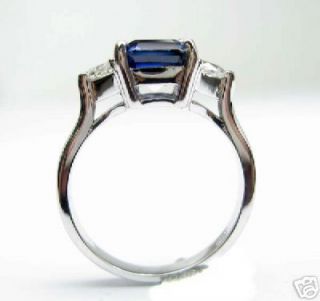  beauty of this emerald cut lab created sapphire engagement ring