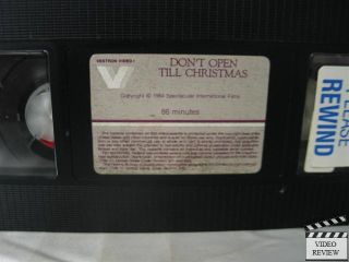 DonT Open Till Christmas VHS Edmund Purdom