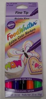 Wilton Food Writer Edible Color Markers 5 Piece Various