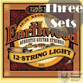 Ernie Ball Earthwood 12 String Light Acoustic 3 Sets