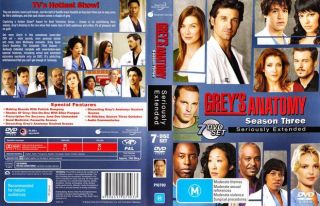 Greys Anatomy The Complete Third Season DVD 2007 7 Disc Set Seriously