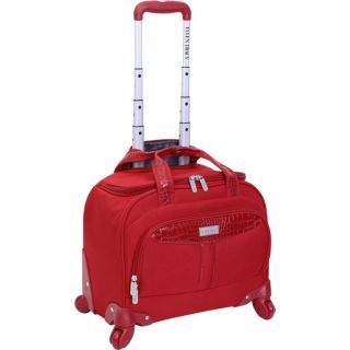 Ellen Tracy 16 Rolling Tote Briefcase Carry Bag MSRP 220 Red