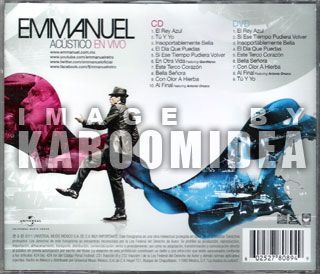 CD DVD Emmanuel Acustico En Vivo Edicion Especial 2011 New SEALED