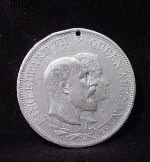 1902 King Edward VII Aluminum Coronation Medal