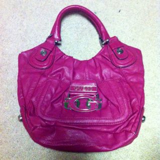 Pink Leather Guess Purse in EUC Super Cute Authentic
