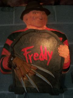 Freddy Krueger Nightmare on Elm Street Vintage Horror Light Up Sign