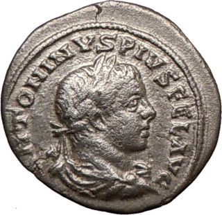 Elagabalus,218AD.,AR Denarius. Stone of Emesa Meteorite in a Chariot