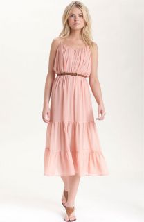 New Joie Elaine Tiered Silk Chiffon Maxi Dress Size Medium 6 8 $368