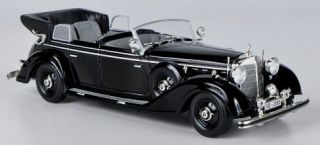 Wonderful modelcar Mercedes 770K Convertible 1938 Black Scale 1 43
