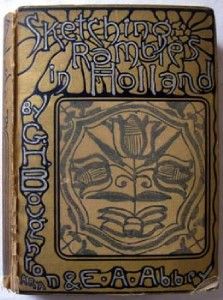 Antique Ornate Sketching Rambles in Holland Art Nouveau