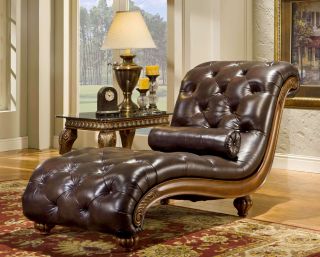 Newport Upholstery Heritage Bonded Leather Chaise
