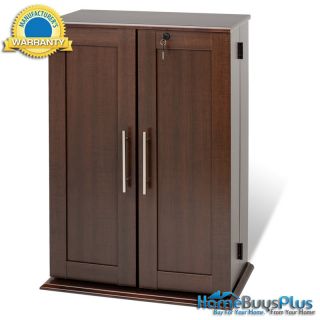  Locking Media Storage Cabinet with Shaker Doors Prepac ELS 0192