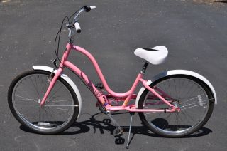 Electra Townie 3i Pink Womens Cruiser Bike w Fenders
