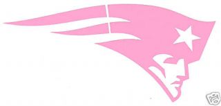 New England Patriots Ladies Pink Auto Car Vinyl Decal