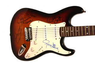 The Allman Brothers Signed Electric Guitar with Artwork