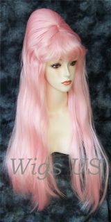 style beehive long elvira style made with synthetic fiber made from
