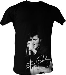 Elvis Presley Signature Singing Adult Tee Shirt s 2XL