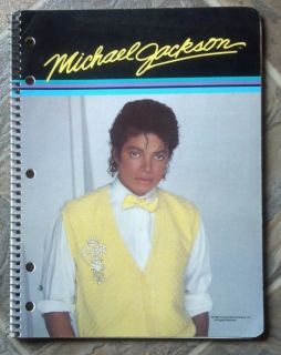 Michael Jackson 50 Page Theme Book 1984 Collectible Gem