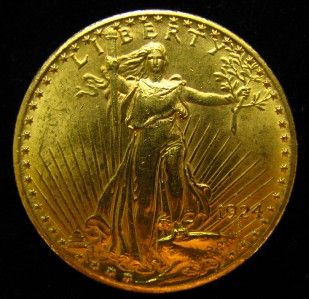  St Gaudens $20 U s Gold Double Eagle BU Condition 