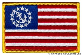 US Yacht Ensign Flag Patch Embroidered Boating Emblem