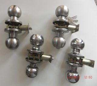 Door Lock Knob Sets Entrance Privacy Passage in Chrome Stainless Steel