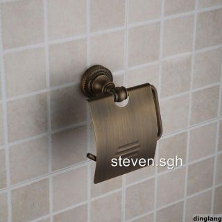 Classic Style Antique Brass Wall Mount Bathroom Toilet Paper Roll