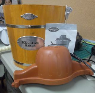  Icmw 400 4QUART Wooden Bucket Electric Ice Cream Maker F361