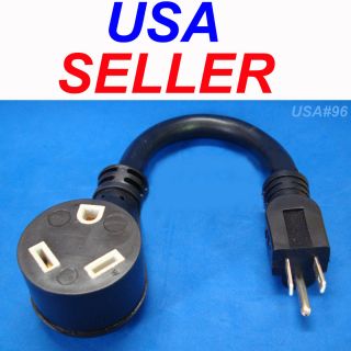 to 15 Amp 110 Electrical Cord Aux Adapter 3 Pin Female Male AC